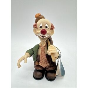 Slapstix Clown "Happy Camper" Porcelain Figurine from‎ Cast Art Industries